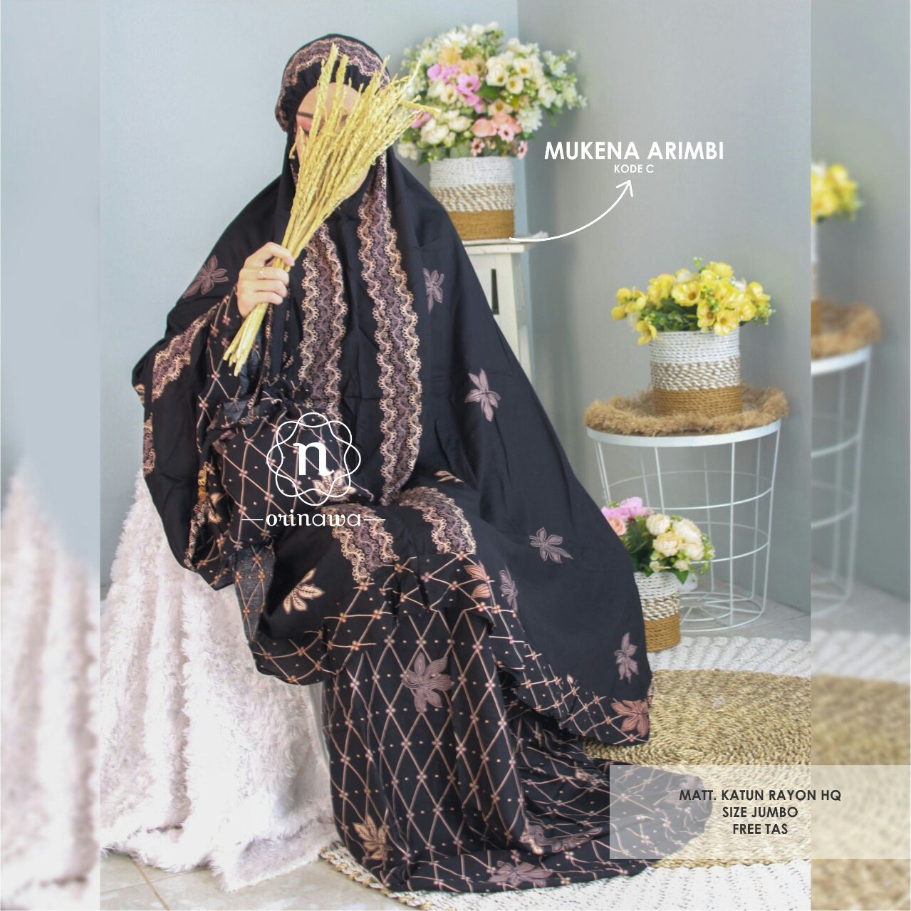 MUKENA MUKENA MOTIF BATIK MERK ARIMBI PER UNIT