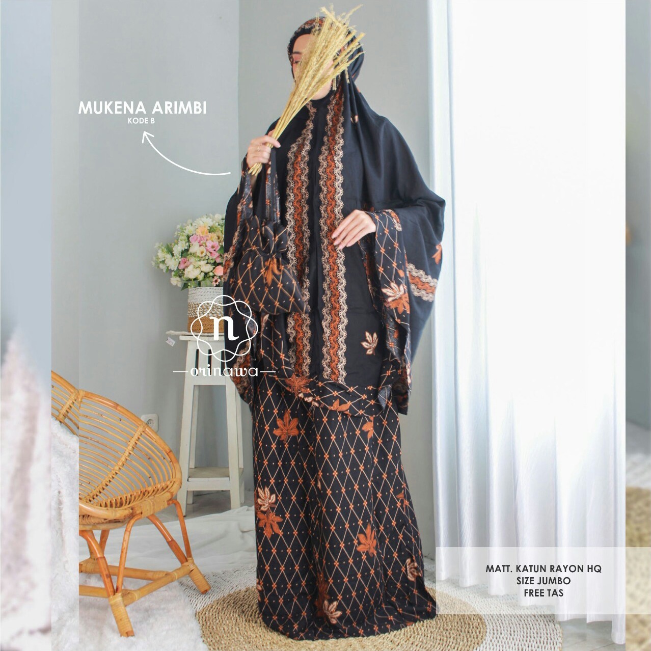 MUKENA MUKENA MOTIF BATIK MERK ARIMBI PER UNIT 3