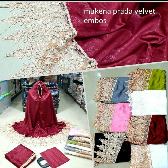 MUKENA PRADA VELVET Embos