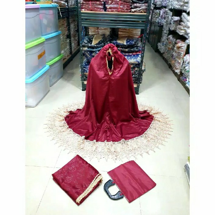 MUKENA PRADA VELVET Embos 2