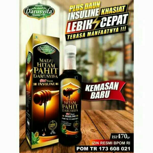 Madu hitam pahitinsulin darusyifa