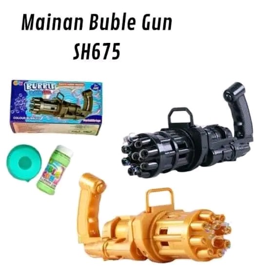 Mainan Bubble Gun Pistol SH675