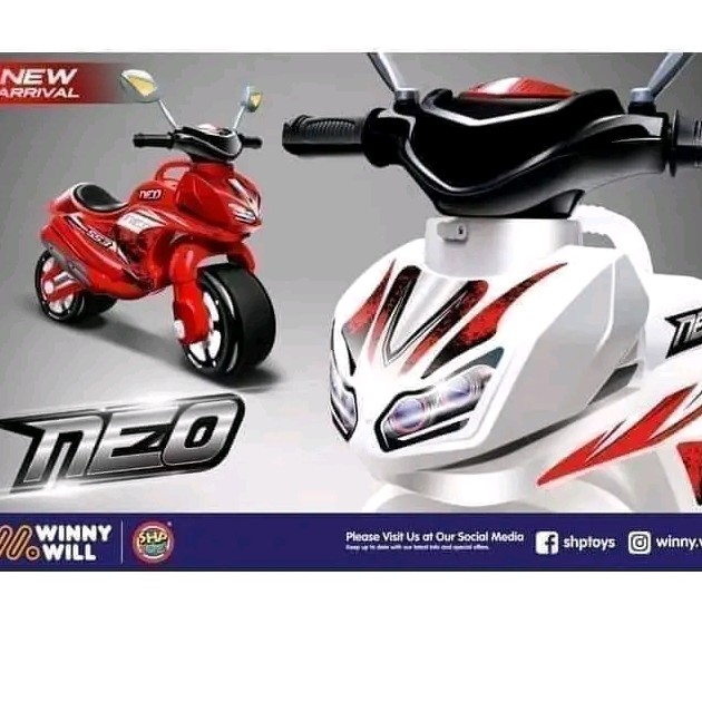Mainan motor balap ride fun NEO 553