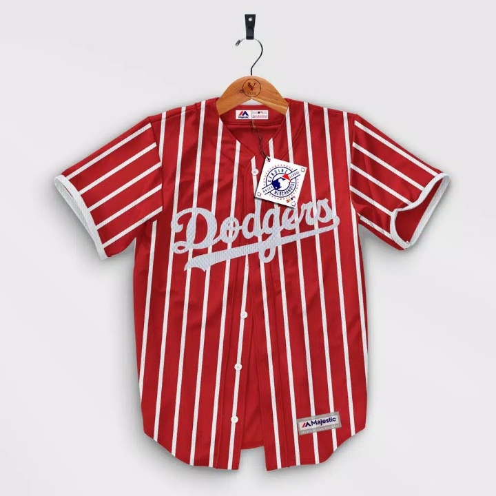 Majestic - Baju Baseball Dodgers Salur