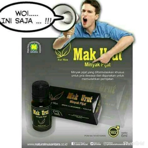 Mak URUT Nasa Minyak Urut Penambah Ukuran Alat Vital Pria