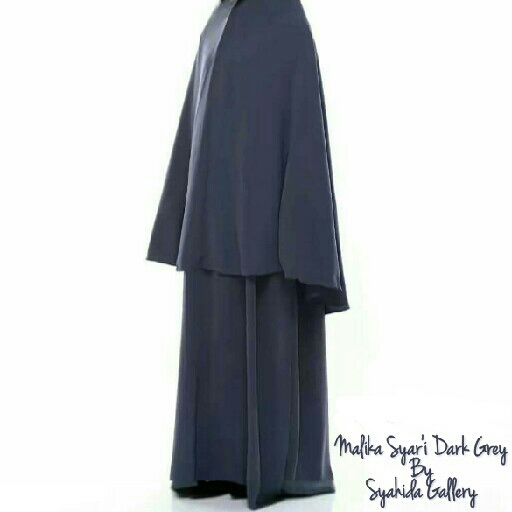 Malika Syari Dark Grey 