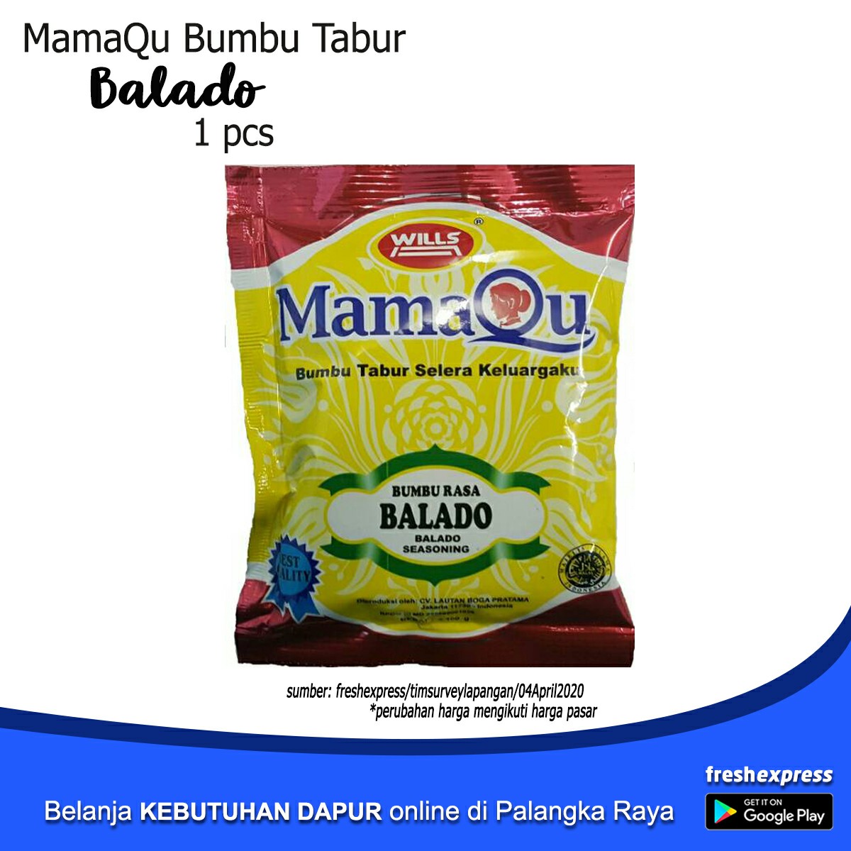 MamaQu Bumbu Tabur Balado