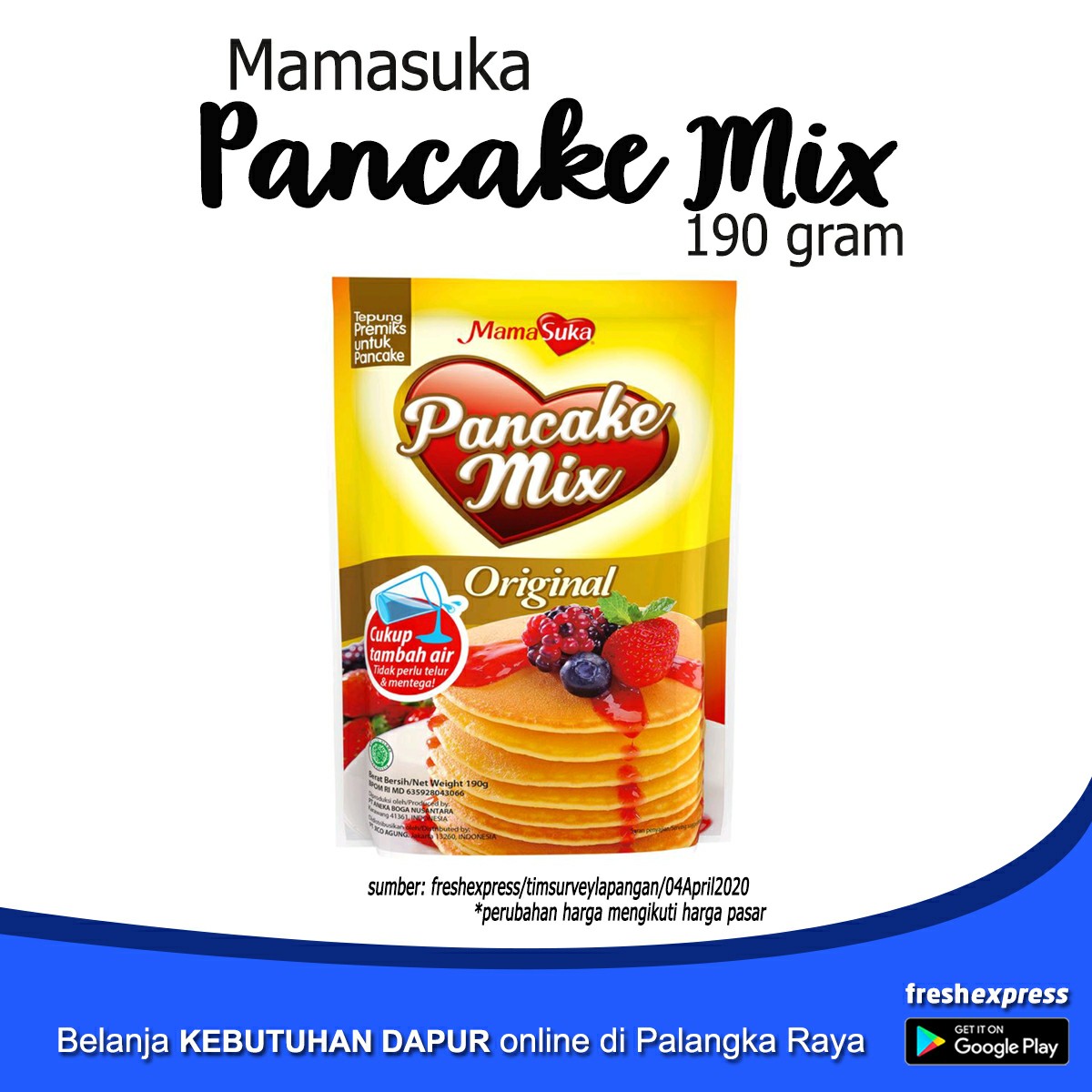 Mamasuka Pancake Mix 190 Gram