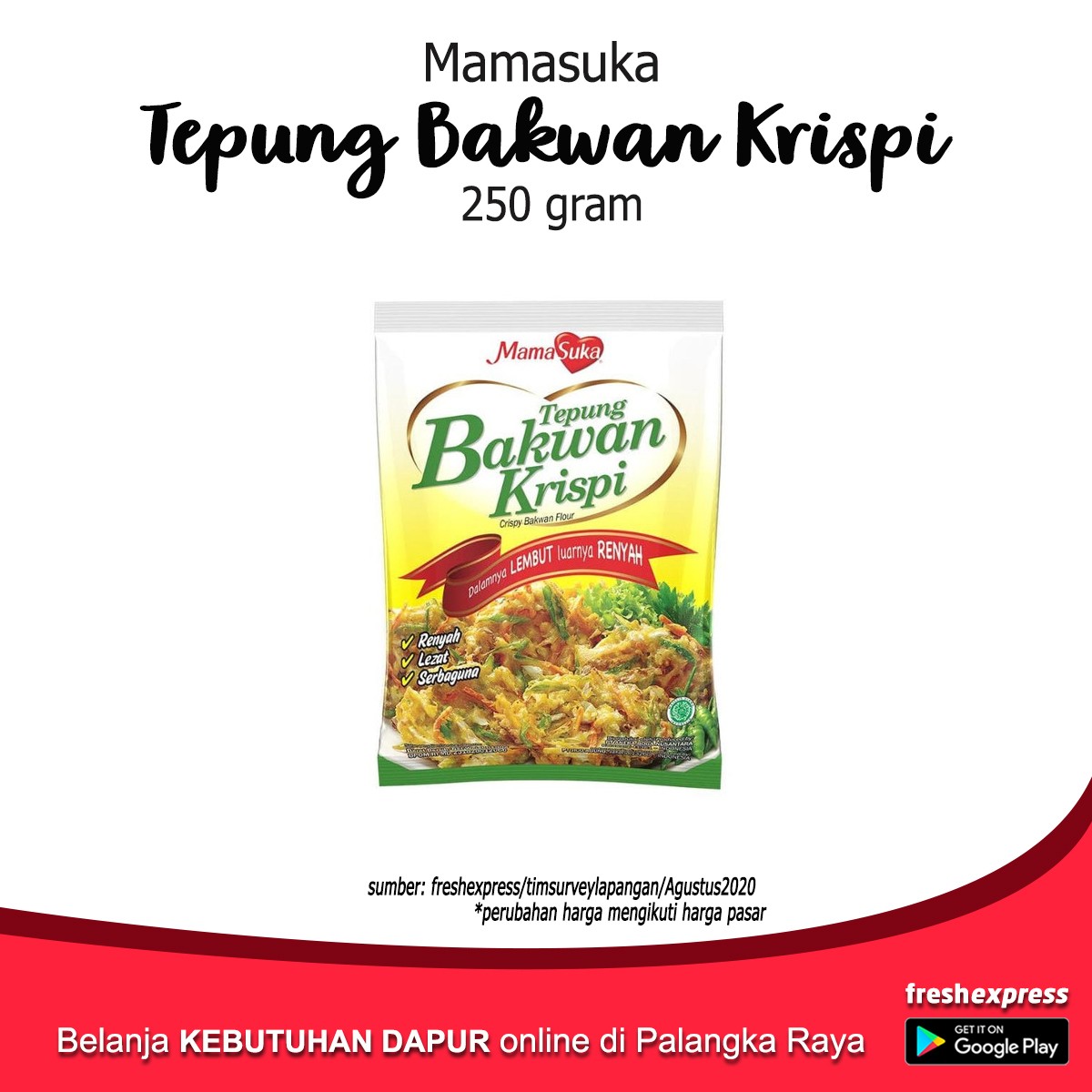 Mamasuka Tepung Bakwan Krispi 250 Gram