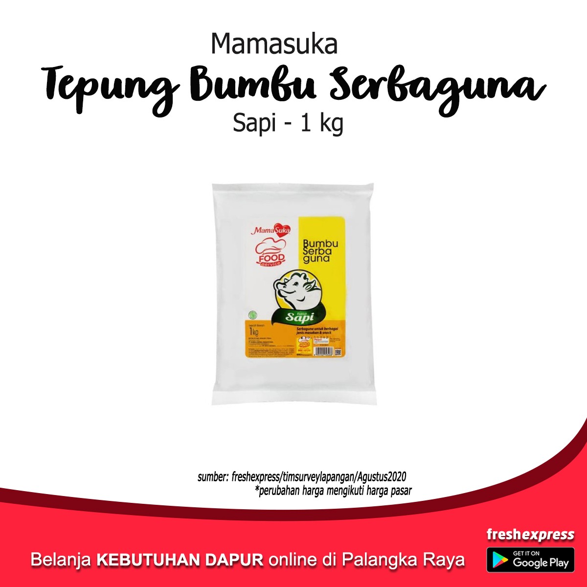 Mamasuka Tepung Bumbu Serbaguna Sapi 1 Kg