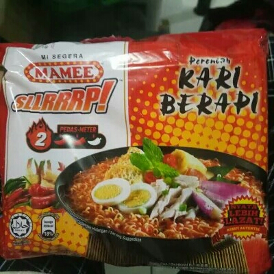Mamee Kari Berapi Mie Instan Instant Noodles