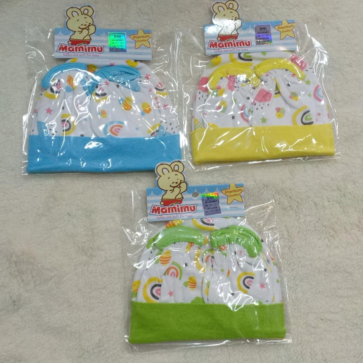 Mamimu Topi Set Sarung Kaki Dan Sarung Tangan