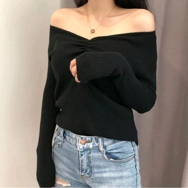 Mandy PJ Rajut Black