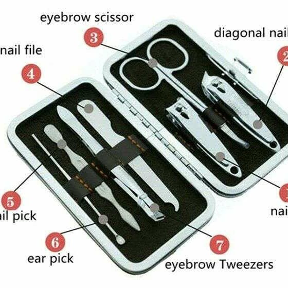 Manicure Set Nail Clipper 7in1 2