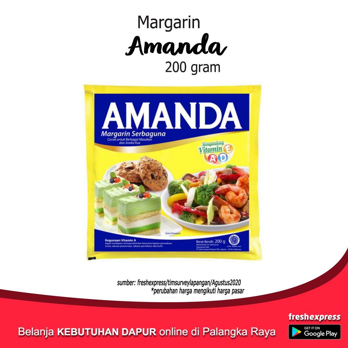 Margarin Amanda 200 Gram