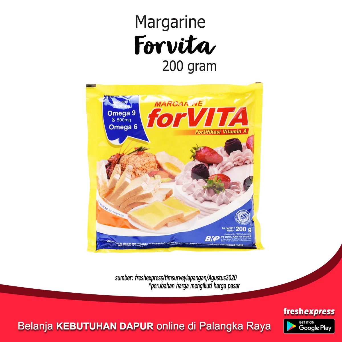 Margarin Forvita 200 Gram