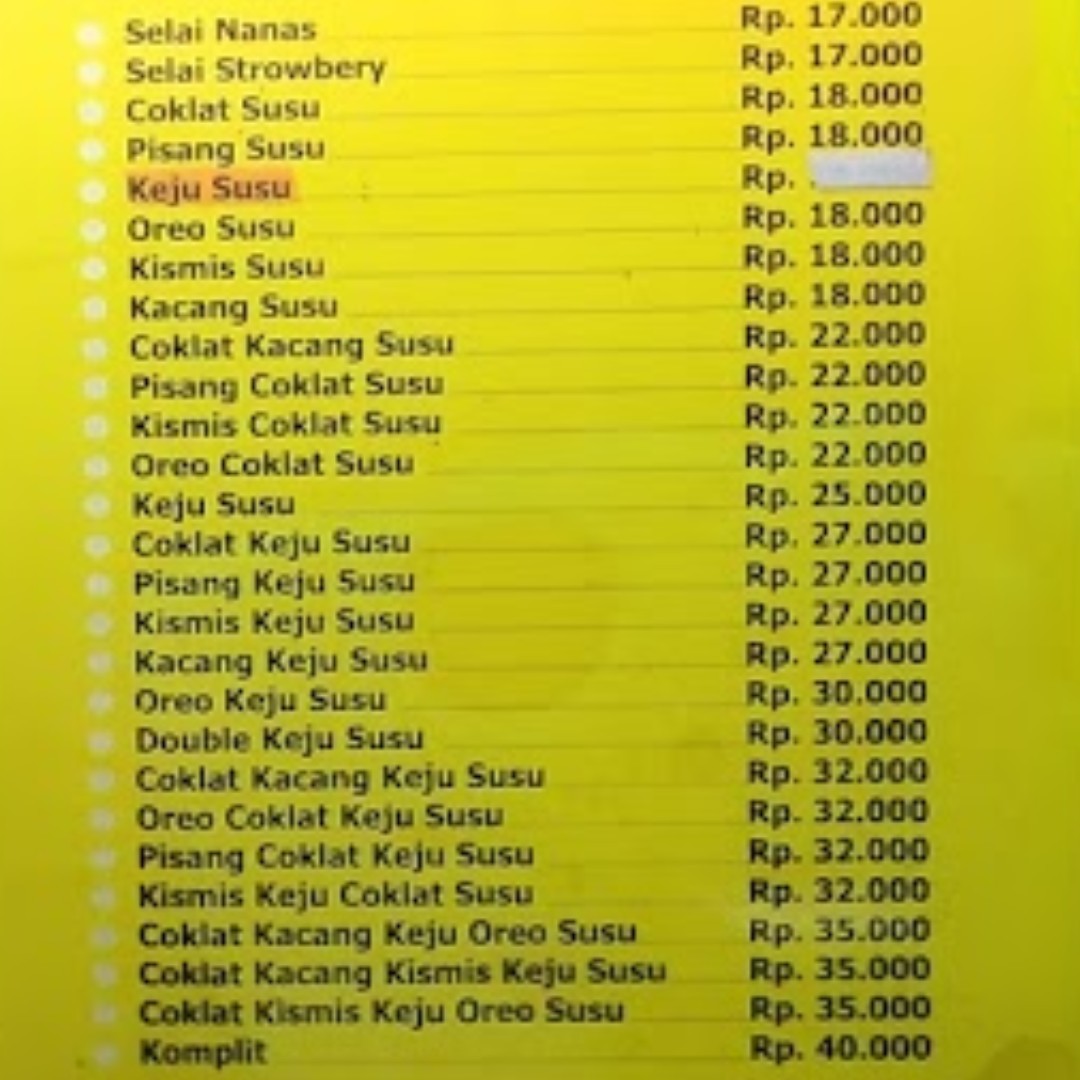 Martabak Dan Terang Bulan Ortega 3