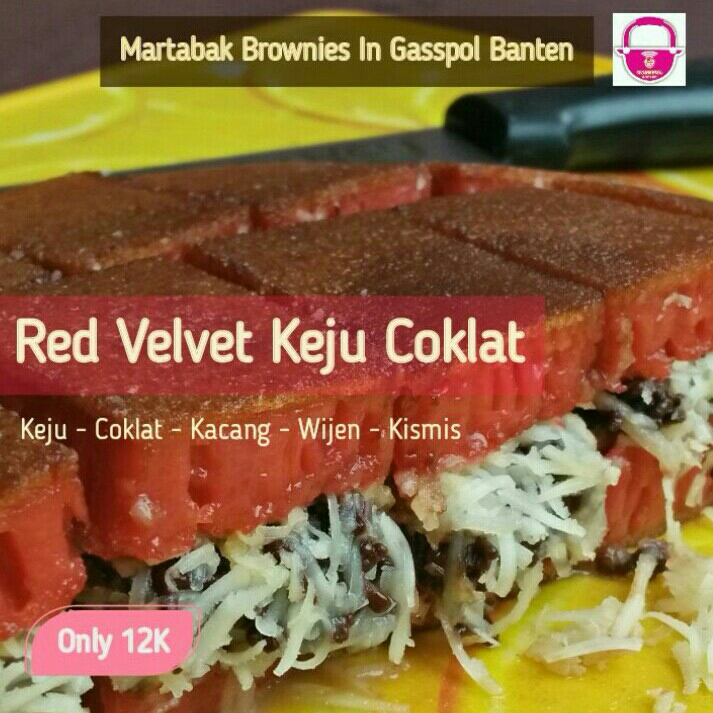 Martabak Red Velvet 2 Toping