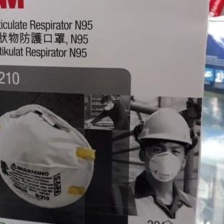 Masker 3M 8210 N95 Respirator Particulate 1pcs 