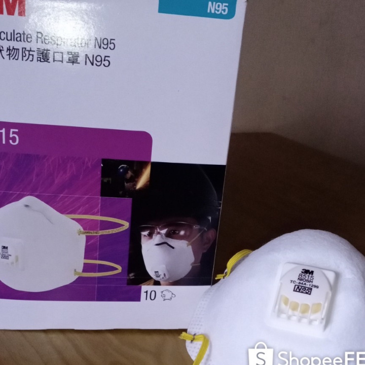 Masker 3M 8515 standar N95 Respirator Particulate 1pcs  2