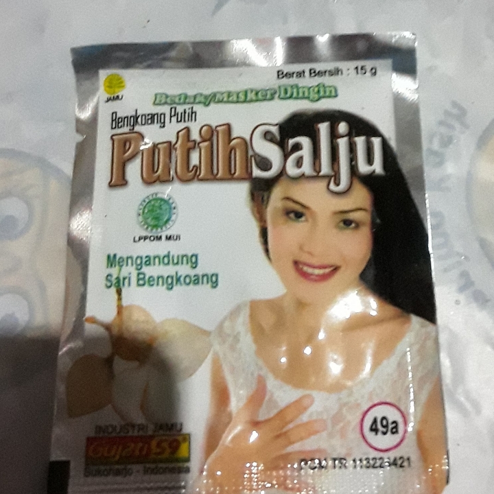 Masker Bedak Dingin Putih Salju