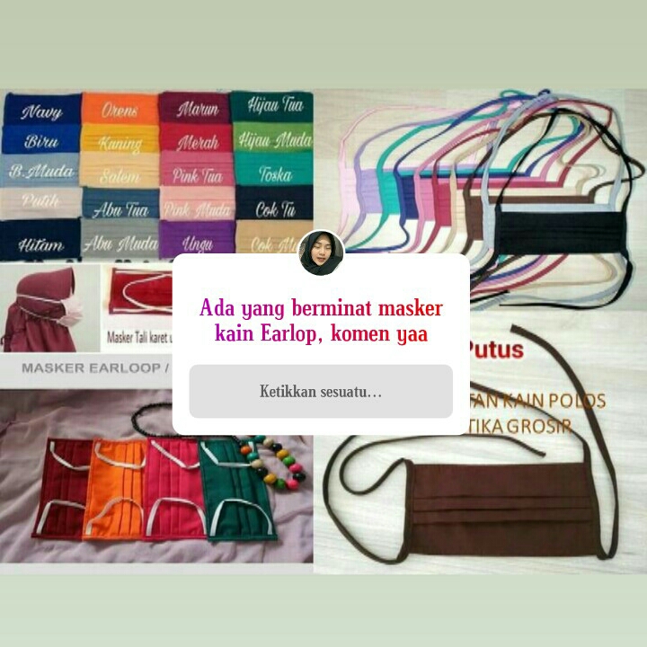 Masker Kain Earlop 