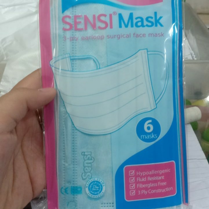 Masker Medis Sensi Isi 6 Pc