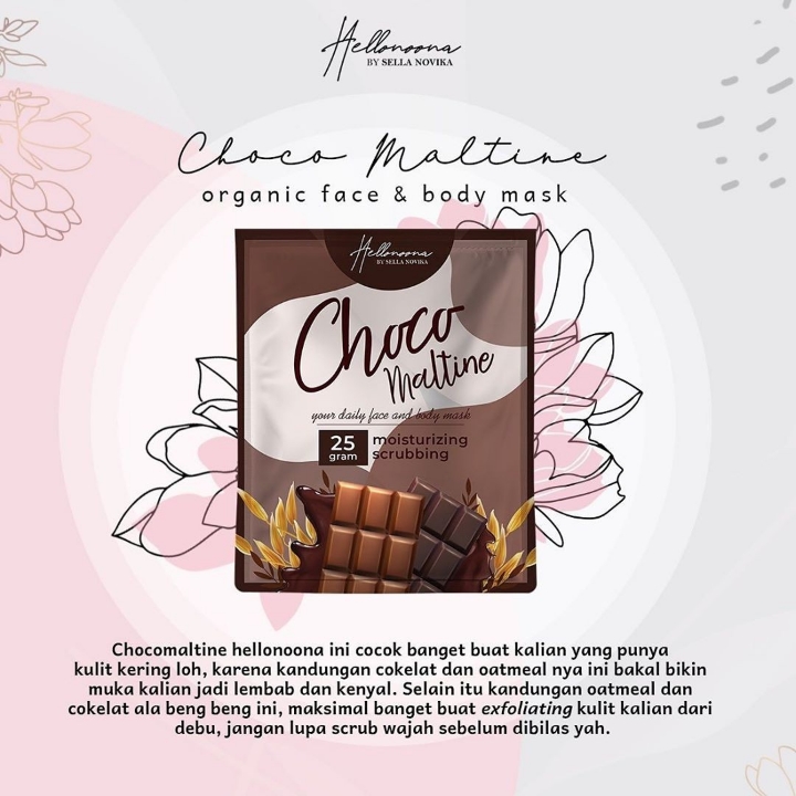 Masker Organik Varian Chocomaltine
