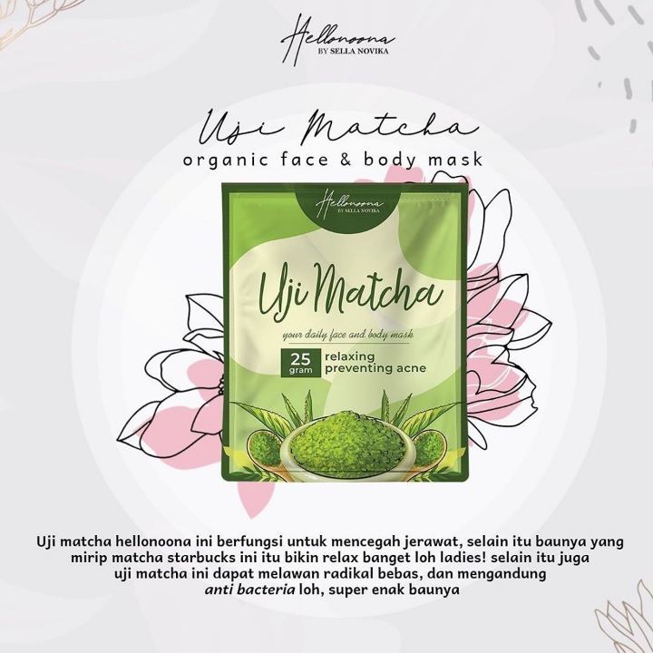 Masker Organik Varian Uji Matcha