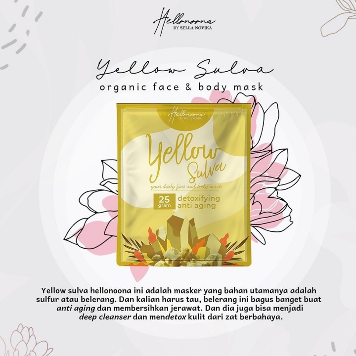 Masker Organik Varian Yellow Sulva