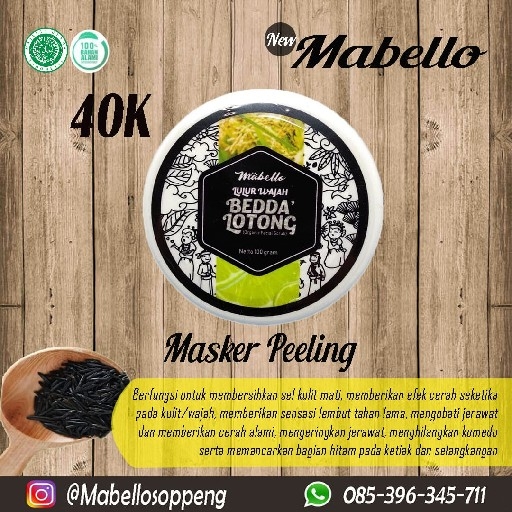 Masker Peeling Mabello