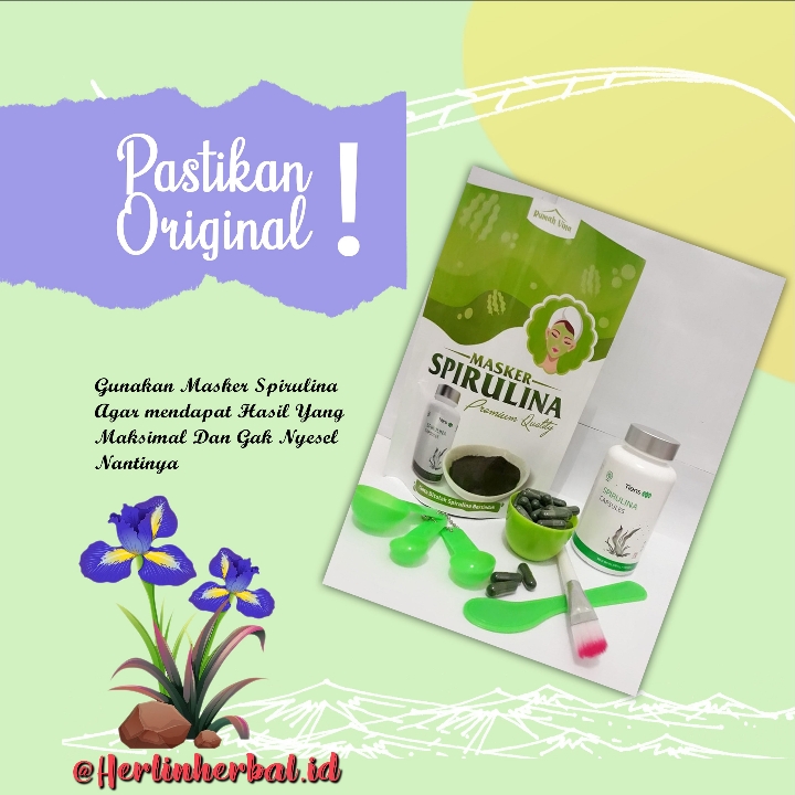 Masker Spirulina Tiens Grade A