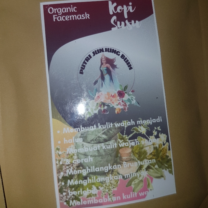 Masker Wajah Organik Putri Junjung Buih