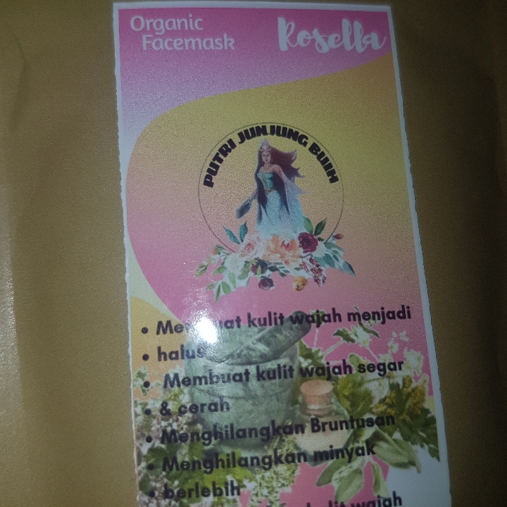 Masker Wajah Organik Putri Junjung Buih