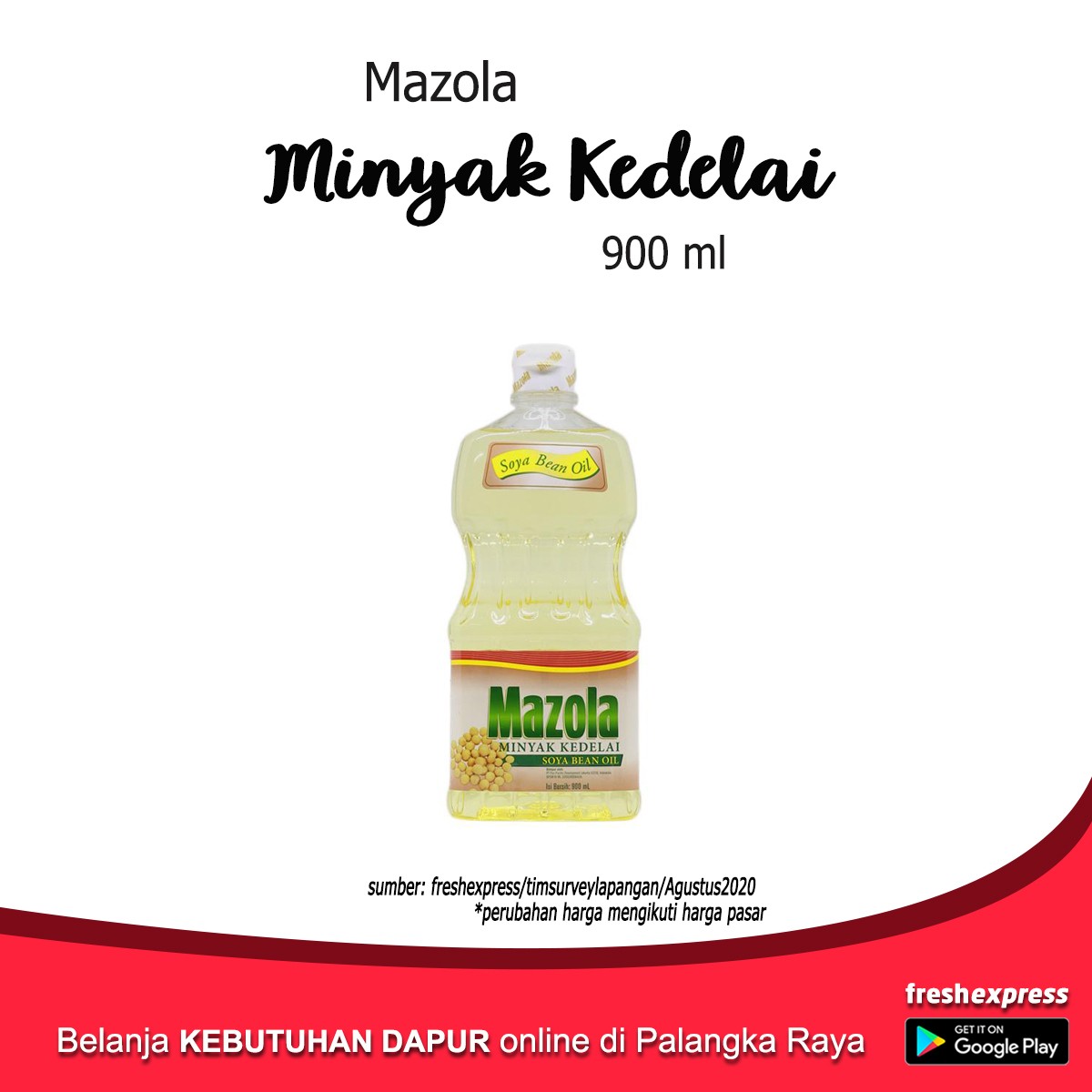 Mazola Minyak Kedelai 900 Ml