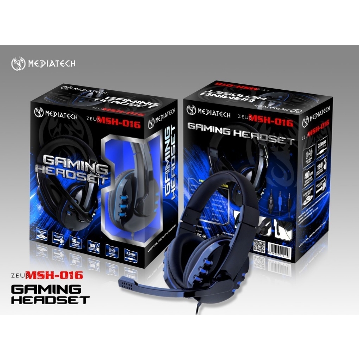 Mediatech Headphone Gaming  Zeus MSH 016  Microphone Pakai Kabel  5 2