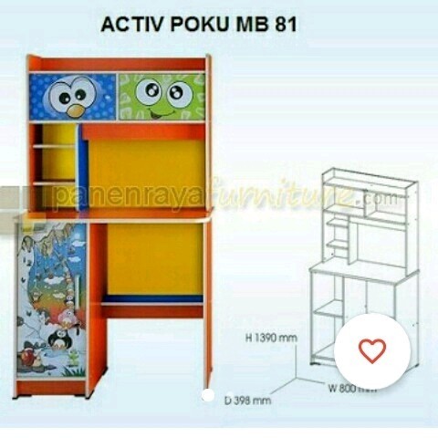 Meja Belajar Activ Poku MB-81