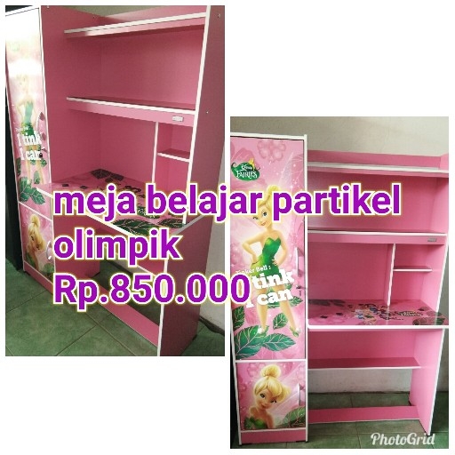 Meja Belajar Dan Almari Partikel