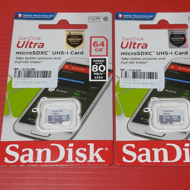 Memori Sandisk 64GB