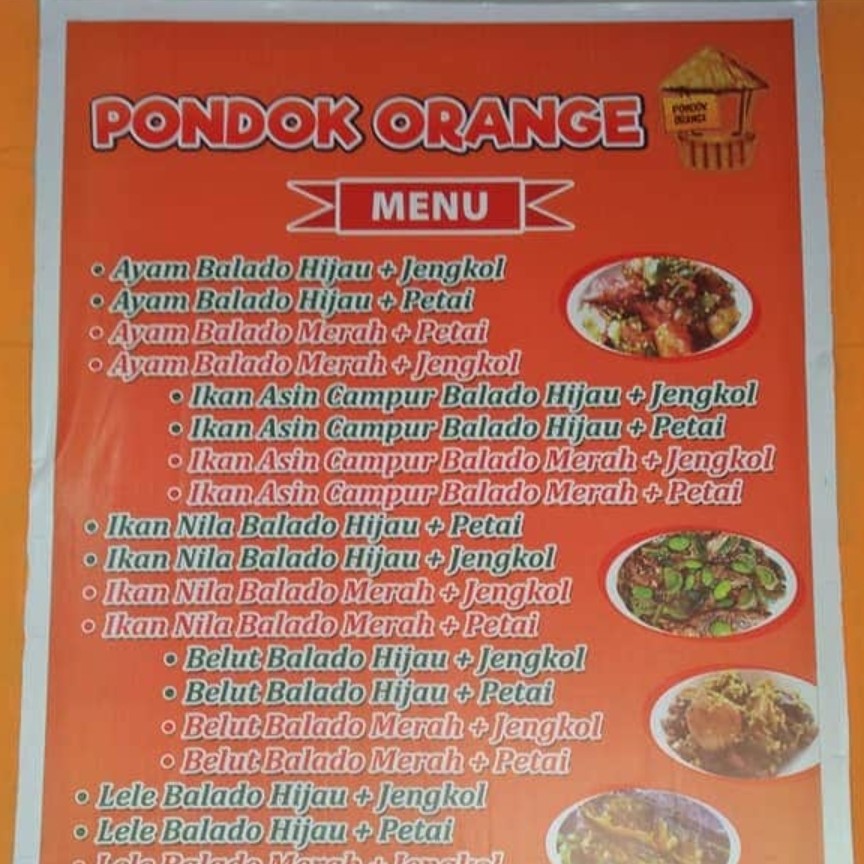 Menu Pondok Orange