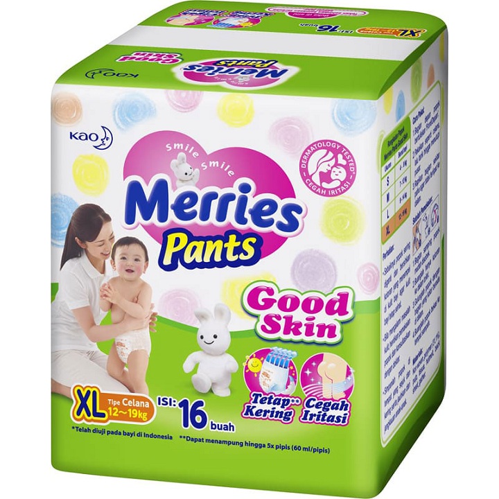 Merries Pants UK XL 16 pcs
