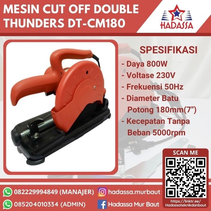 Mesin Cut Off Double Thunders DT-CM180