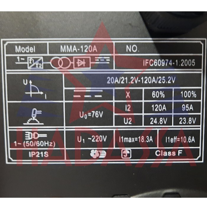 Mesin Las Inverter Rhino MMA-120A 5
