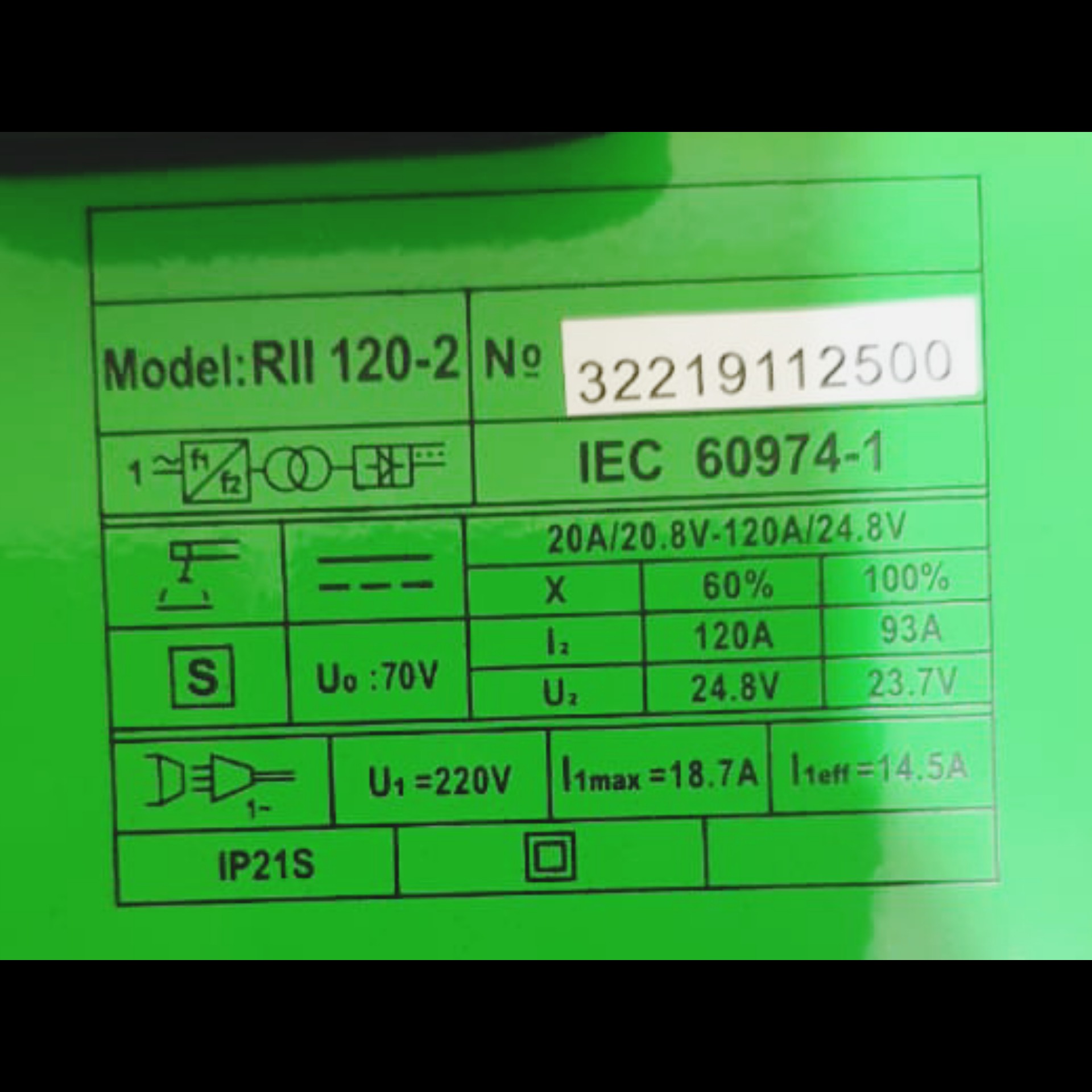 Mesin Las Inverter Ryu RII120-2 4