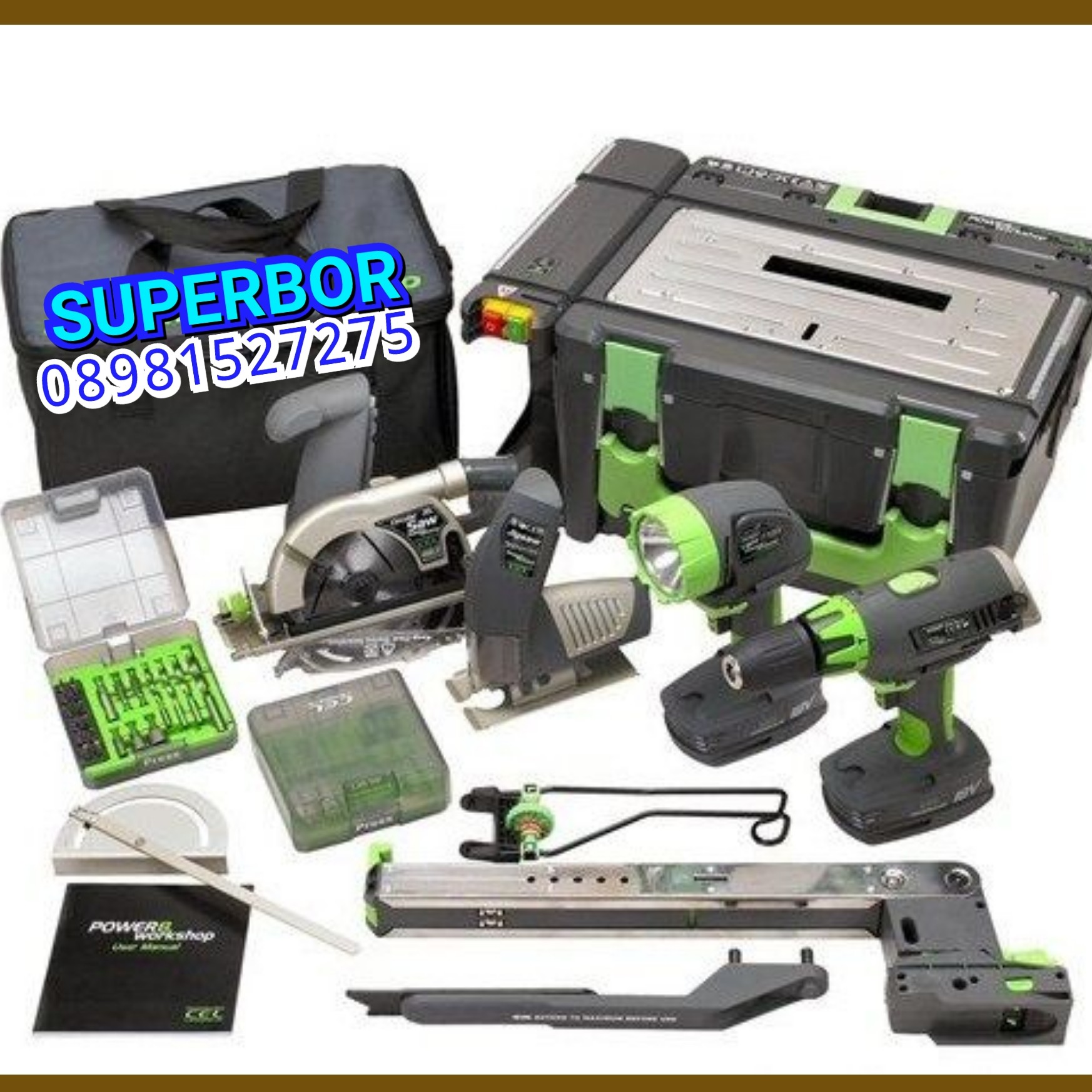 SUPERBOR 1 Mesin 8 Multifungsi Bor Gergaji 3