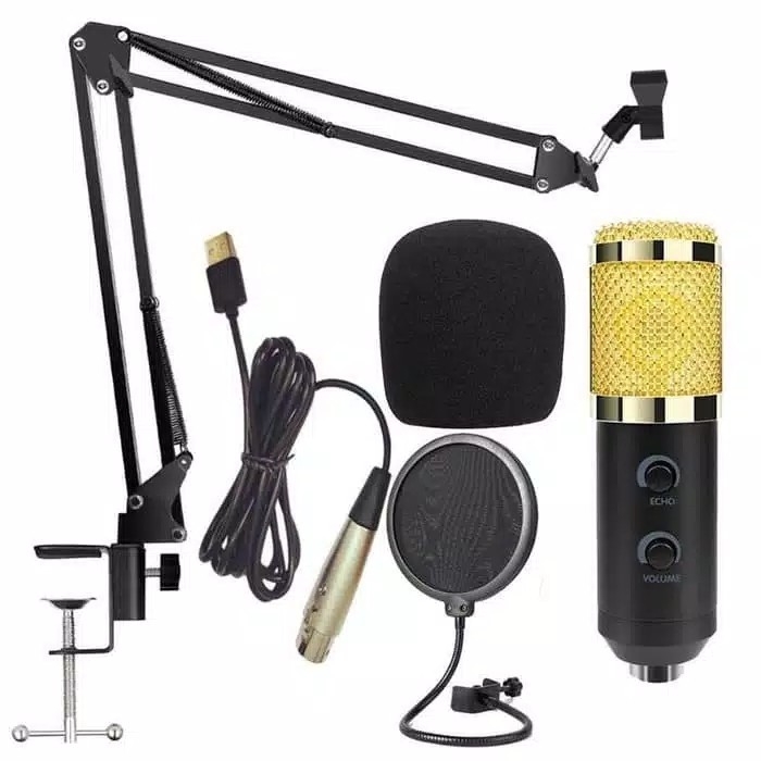 Taffware Condenser Microphone Built-in Sound Card BM-900