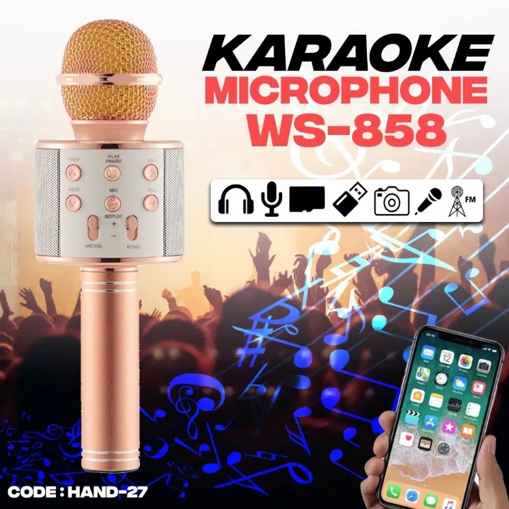 Mic Karaoke Bluetooth KTV WS-858