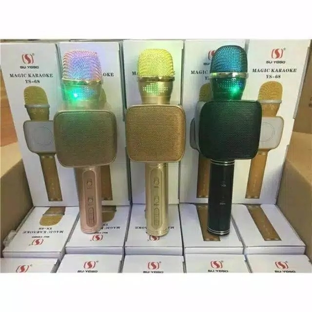 Mic bluetooth YS 68 originalmic smule ys68mic karaoke