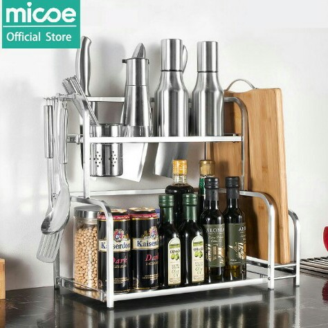 Micoe Rak Dapur Stainless Steel Rak 2 Susun