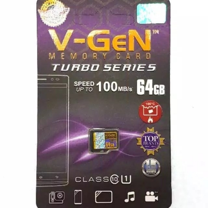 Micro SD 64GB Turbo Class 10 V-GeN